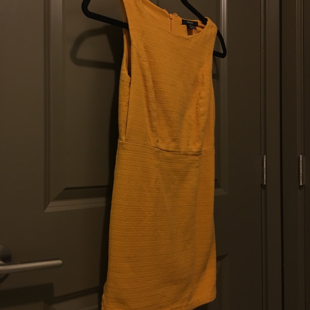 Mustard colored dress
